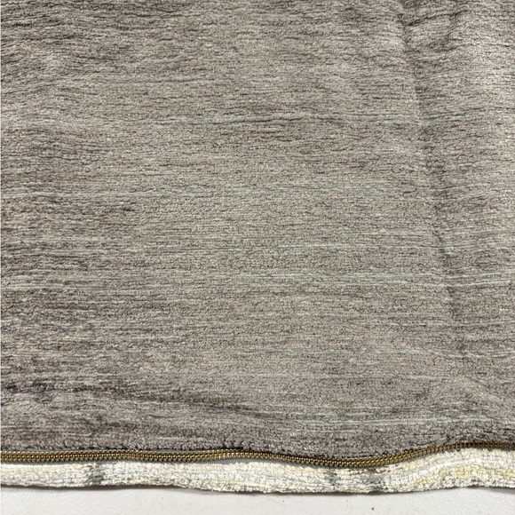 Restoration Hardware Cream and Gray Accent Pillow - Picture 3 of 5